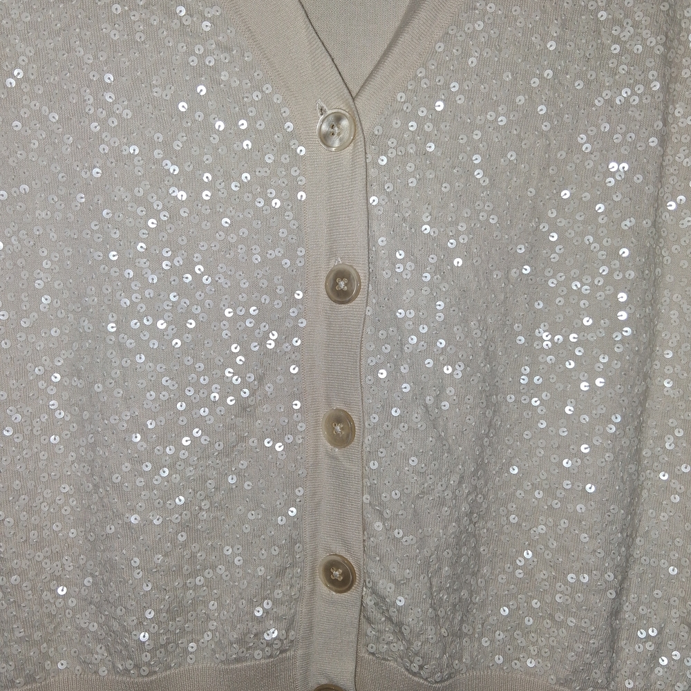 Talbots Ivory Knit Cardigan - Picture 2 of 9